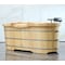 Alfi Brand AB1163 61" Free Standing Wooden Bathtub W/ Cushion Headrest AB1163 - alternate 1